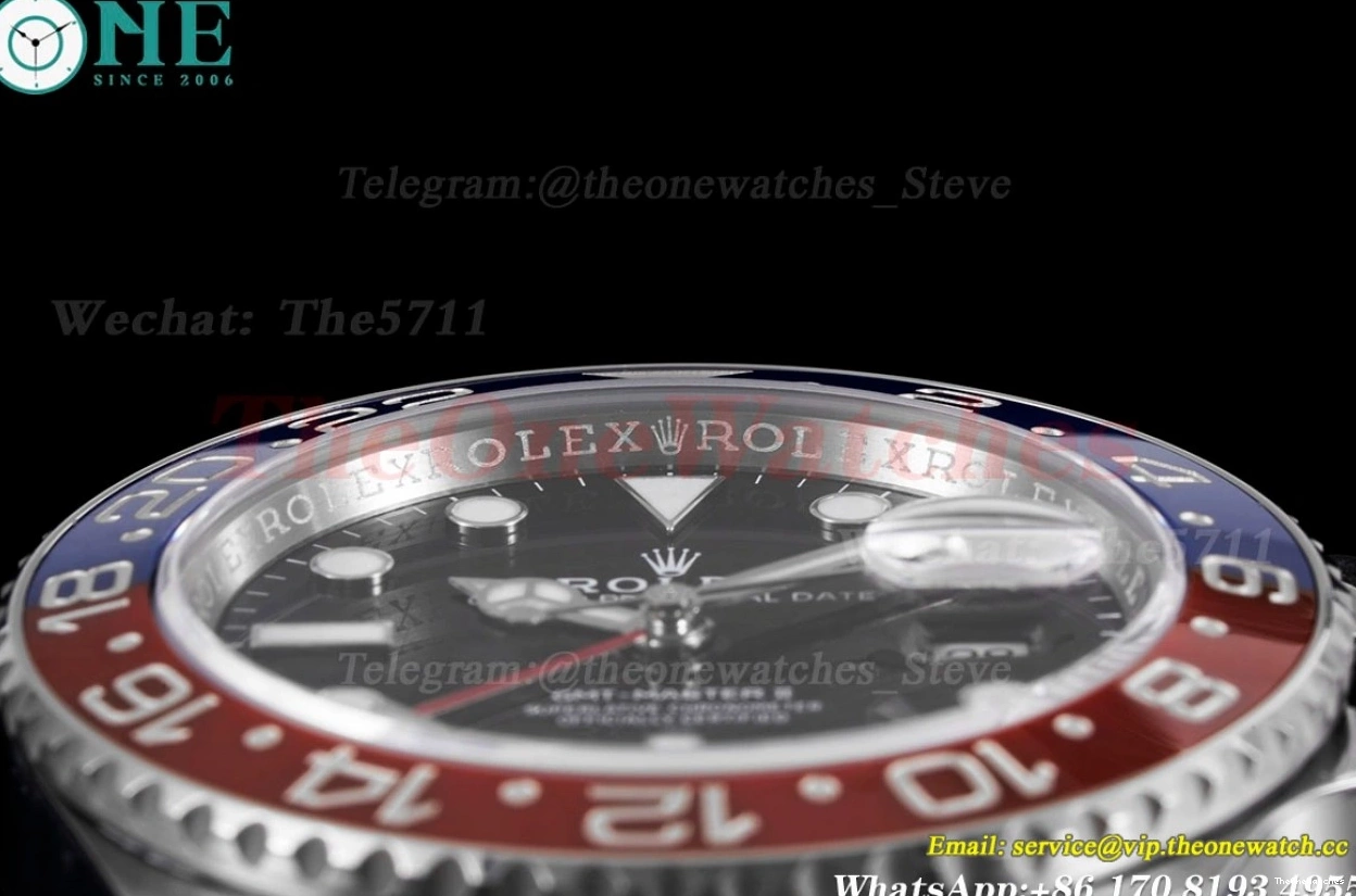 126710 SS VR3285 Pepsi Master 40mm C+F GMT Blue SS V2 II Red 0219